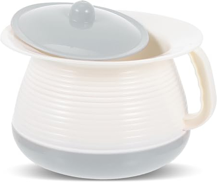 LOLIPPYY Urinoir Portable en Plastique Poignée Antidérapante et Couvercle pour Garçon et Filles et Personnes Âgées Urinoir de Nuit pour Hôpitaux et Voiture Pot de Chambre d'Urgence