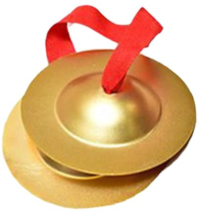 Gralara 1 Par de Platillos de Mano Platillos para Percusión en Banda Platillos de Aleación Instrumento Musical para Principiantes y Profesionales, Pequeño