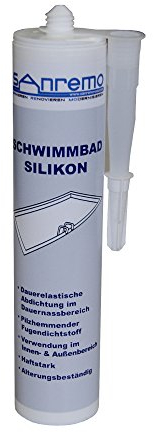 6x 310ml SANREMO SCHWIMMBADSILIKON nach RAL-CLASSIC® Farbtöne ca. RAL 7040