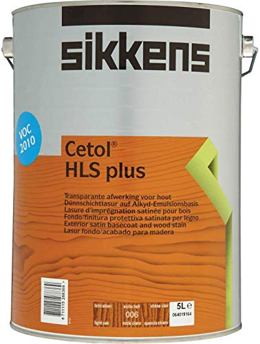 Sikkens Cétol Hls Plus 006 5 L - Tache domestique - 5 L - Bois - Base bois