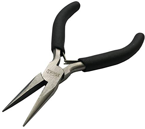 vouiu JP27 5Inch Long Needle Nose Pliers Jewelry Making Tools,Black