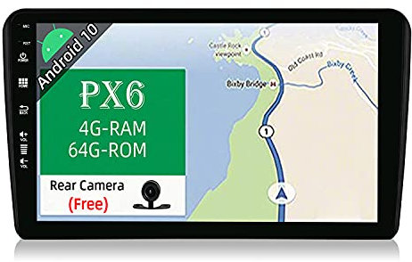 JOYX PX6 Android 10 bilradio för Audi A3 8P(2003–2008))/A3 8P/8PA (2003–2013) - [4G+64G] - GRATIS canbuskamera - 9 tum 2 DIN - dab ratt BT WLAN Carplay 4G HDMI 4K-HDMI 4K-4G HDMI Android Auto Video