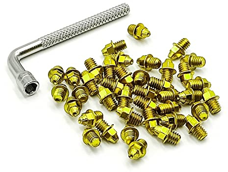 ONIPAX Fahrradpedalschrauben Schraube M4 x 7mm 40 Stück/Tasche mit 1 Schraubenschlüssel Silber…