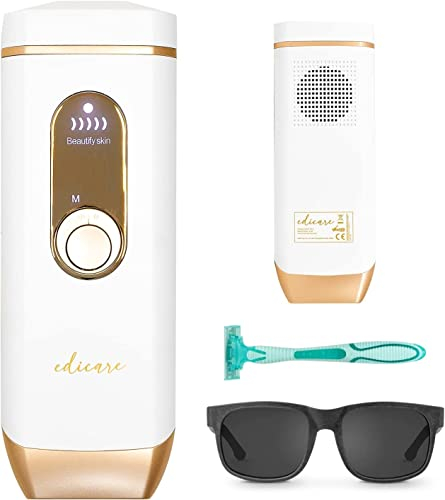 Edicare, Depiladora Laser, Luz Pulsada Depilación, IPL, Mujer, Hombre, Máquina para Depilar, Cuerpo, Bikini, para Casa, 4 Modos, 5 Intensidades
