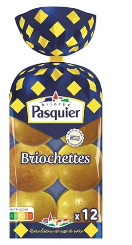 BRIOCHE PASQUIER Briochettes moelleuses et légères - 480g de pur plaisir ! - Lot De 4 - Vendu Par Lot