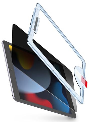 BERSEM 1 Stück Privacy Schutzglas für iPad 10,2 Zoll (9./8./7. Generation) | Anti-Spy Schutzfolie, 9H Gehärtetes Glas Sichtschutz, Hohe Empfindlichkeit, Kratzfest, mit Einfacher Anbringungsschale