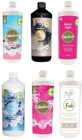 Fabulosa Laundry Cleanser Antibacterial Freshening Washing Disinfectant Liquid Vegan 1L | Laundry Perfume 250ml