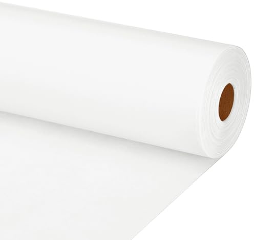 PATIKIL Zeichenpapierrolle 90cm x 40m Zeichenpapier 70 g/m² Papierrolle Kraftpapier Malpapier Skizzenpapier Bastelpapier für Staffelei Malen Handwerk Geschenkverpackung Weiß
