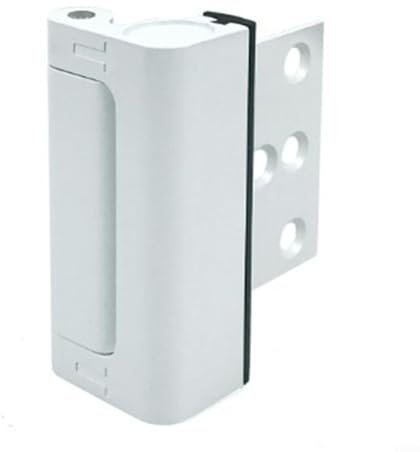 EXTRWORY Serrure de porte, serrure de renforcement de porte de sécurité, serrure de porte robuste pour la sécurité à la maison, serrure supplémentaire en aluminium avec protection antivol (blanc)
