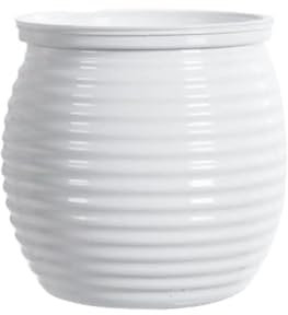 HUIJIQX Fantasievoller selbstbewässernder Blumentopf, transparenter Kunststoff, Blumenvase, doppellagig, automatisch, wasserabsorbierend, faule Hydrokultur-Töpfe (weiß)