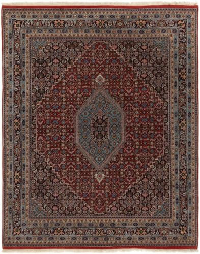 Nain Trading Indo Bidjar 199x246 Handgeknüpft Orientteppich Teppich Wolle Indien