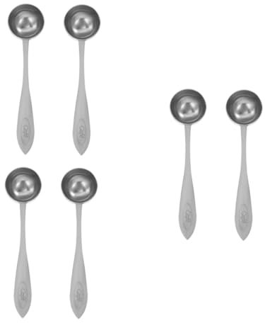 Cabilock Cucharas Para Esferificaciones 3 Juegos Líquido Te Medición De Cocina Café De Medición Cucharas Medidoras De Acero Inoxidable Silver 2 Piezas * 3