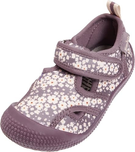 Playshoes Unisex Kinder Badeschuhe Aquaschuhe, Violett Blümchen, 26/27 EU