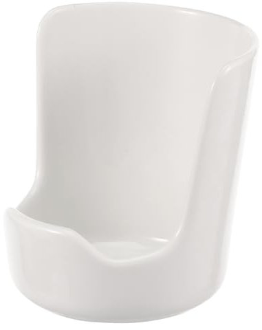 Standing Spoon Rest 5 Inch Ceramic Spoon Holder Kitchen Utensils Holder Vertical Saving Soup Ladles Holders Ladle Rest Soup Ladle Holder Counter Cooking Utensil Rest