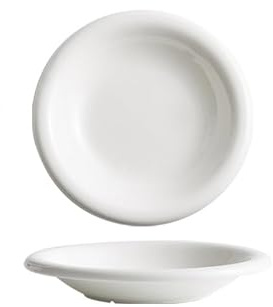 Piatti Moderni Piatto da 8 pollici in ceramica bianca for ravioli, cucina, ristorante, insalata, pasta, rotondo, creativo, commerciale, dessert, pasticceria, riso Piatto Fondi(10 in)