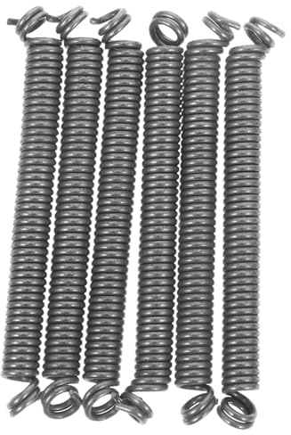 HAMPPLIES Lot de 6 Ressorts de Serrage en Fer pour Bride de Porte de Lave-linge à Chargement Frontal, Pièces de Rechange Universelles pour Joint de Porte, Prévention des Fuites Vibrations