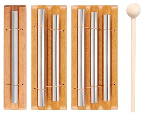 Achtsamkeits-Glockenspiel – tragbares Meditations-Klanginstrument, sanftes | resonantes Klangdesign | Reaktionsfähige Erinnerungsglocke für Yoga-Gebet, Unterricht, Heilmusik, Geschenk