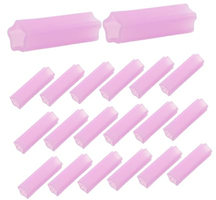 Tofficu Kit 20pezzi Taglia Cuticole in Silicone Presa Antiscivolo per Manicure e Pedicure Professionale