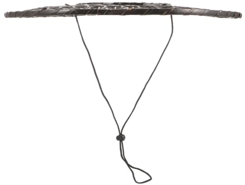 NIYANGLE Sombrero de Paja Chino, Sombrero de Bambú Chino, Cónico Tejido Negro, 36cm, Portátil, Diseño Infantil, Espectáculos de Escenario y Juegos de Rol