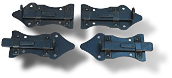 4 х Türriegel Torriegel Schubriegel Torschieber Bolzenriegel Optik Antik