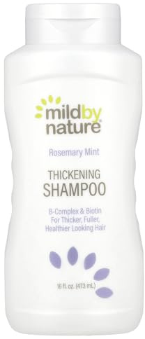 Thickening Shampoo, B-Complex & Biotin, Rosemary Mint, 16 fl oz (473 ml), Mild By Nature