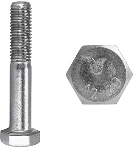 FASTON® Sechskantschrauben mit Schaft M6x30 Edelstahl A2 V2A (20 Stück) DIN 931 Maschinenschrauben Sechskant Schraube Maschinenschraube mit Teilgewinde rostfrei