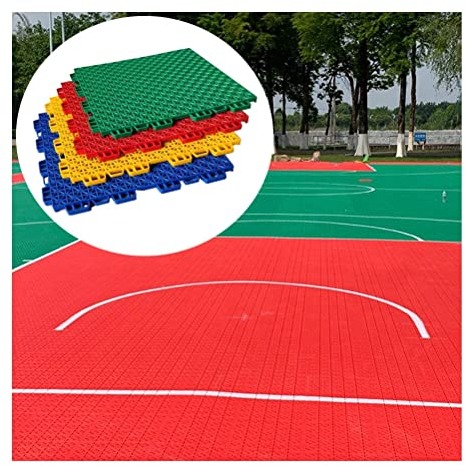 CXKJP Tapis Caillebotis en Caoutchouc Carreaux De Sol Modulaires À Emboîtement, Revêtement De Sol en Caoutchouc Plastique Extérieur Imperméable Et Résistant Aux Intempéries, 25x25cm