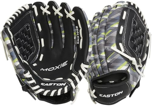 Easton | MOXIE Baseball Glove | Right Hand Throw | 10.5 Basket Web | Black
