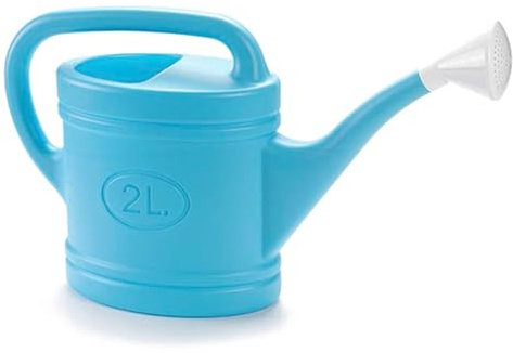 Acan Tradineur Arrosoir Plastique Capacité 2L Ustensiles de Jardinage Arrosage Maison Balcon Terrasse Patio Bleu