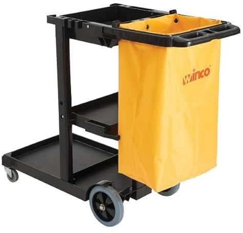 Winco PJC-4538 Robuster Hausmeister-Reinigungswagen