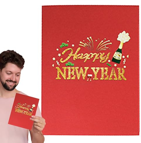 Tarjeta de felicitación de año nuevo con tarjetas de, tarjeta de felicitación pop-up, tarjetas de felicitación de de vacaciones, tarjetas de felicitación |