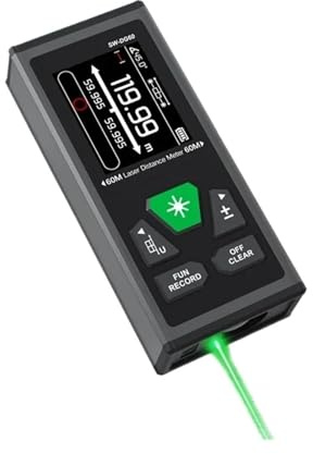 Misuratore di distanza laser/r bidirezionale serie SW-DR/DG, misuratore di distanza laser/r rosso/verde, telemetro digitale ricaricabile da 60 M/100 M(SW-DR60 Red beam)