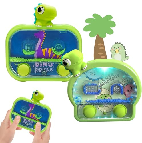 Wasser Flipper 2 Stück Handheld Mini Wasserflipper Spiel Dinosaurier Wasserflipper Geduldsspiel Geschenke für Jungs und Mädchen