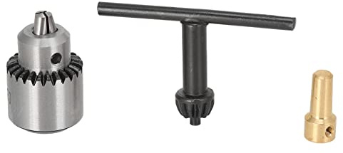 HELEVIA Mini Portabrocas Eléctrico, Portabrocas con Micromotor, Biela de Eje de 1/8 de Pulgada, Adecuado para Tornos, Taladros Eléctricos, Fresadoras, Fácil de Instalar y Operar