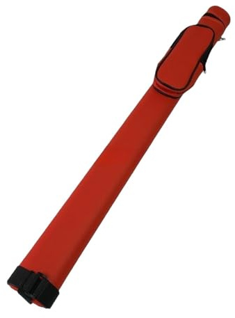 harayaa Sac de Transport pour Bâton de Queue de Billard, étui pour Queue de Billard à Fermeture éclair, Fournitures avec Bandoulière Réglable, Bâton de Billar, Rouge