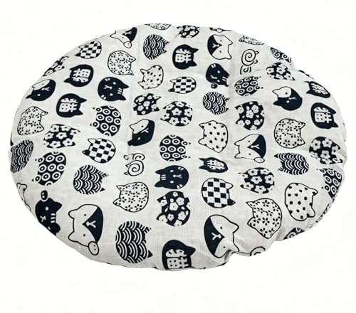 RICHRAIN Round Cat Bed Replacement Pad Cat Cushion for Cat Tree & Wicker | Bed Replacement Pad Cat Cushion for Cat Tree & Wicker