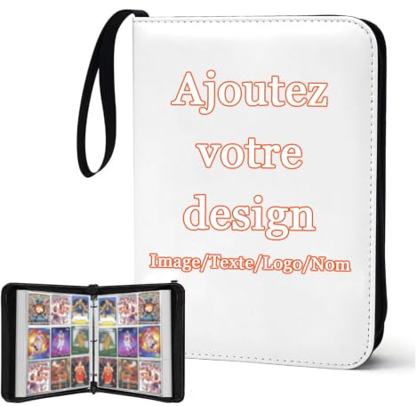 Album De Cartes À Collectionner Personnalisé – Couverture À Faire Soi-Même (Anime/Sports), Album Portable Et Résistant À L'eau Avec Inserts Amovibles – Cadeau Pour Garçons Et Filles