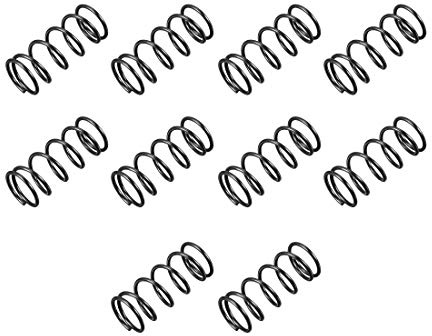 sourcing map Ressort de Compression 1.2mm Fil Diamètre, 13mm OD, 30mm Libre Longueur Ressort Acier Extension Ressort Noir 10Pcs