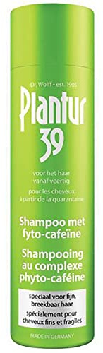 Plantur 39 Shampoo mit Phyto Koffein hilft dem natürlichen Haarwachstum der Frau | Behandlung Haarwuchs Damen Professionelles Shampoo | Produkt für feines und ausgebeultes Haar 1 x 250 ml, Parfümiert
