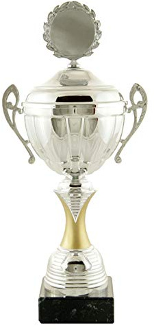 Klassischer Pokal Turin inkl. Emblem und hochwertigen Gravurschild mit Ihrem Wunschtext