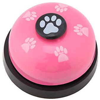 Fdit Hundetraining-Glocke für Hunde - Eisen, Weiß/Blau/Pink/Rot/Gelb, 4 x 7 cm
