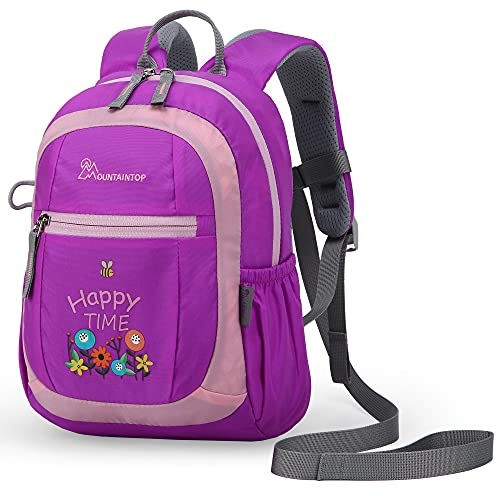 Mountaintop Kinderrucksack Kleinkind Rucksack mit Leine Kindergartenrucksack für Mädchen 1-3 Jährige, 24 x 9.5 x 31CM