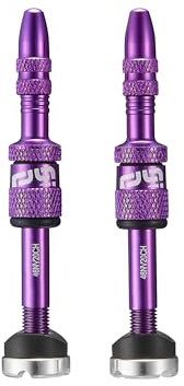 Quickfill Presta-Ventile (Paar) – 23–31 mm – Aubergine