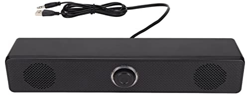 Datorhögtalare, 350T Computer Soundbar-högtalare 3,5 Mm Ingång USB-driven Trådbunden Dator Soundbar med Volymkontroll för Stationär PC Bärbar Surfplatta