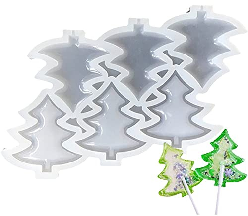 Lipfer Weihnachten Silikon Lollipop Formen Süßigkeiten Formen Schokolade Lollypop Sauger Form Weihnachtsbaum Silikon Fondantformen Für Weihnachtsfeiern