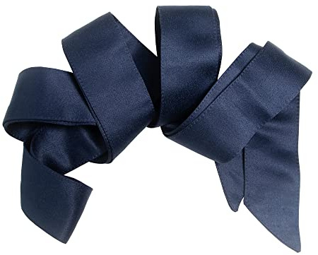 Maya Deluxe Damen Womens Sash Belt Ladies Satin Sash Waist Tie Ribbon Bow Accessory For Bridesmaids Bridal Wedding Prom Evening Occasion Belt