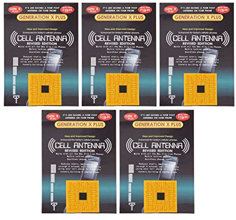 5pcs Autocollants Amplificateur de Signal de Téléphone Portable, Amplificateur D'antenne de Téléphone Portable avec Adhésif Arrière, pour Talkies-Walkies, Buzzers