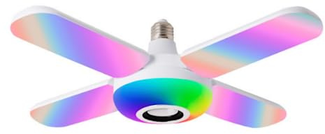 anso 50W LED Starry Plafoniera Altoparlante RGB Cambiare Colore Musica+Telecomando E27/B22 Lampadina