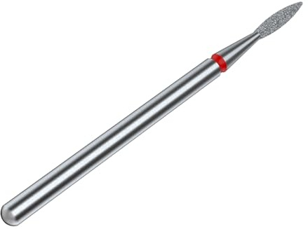 STALEKS PRO – DIAMANT BIT – vass flamma (röd ring) I avgassats för naglar I slippersats för elektriska slipmaskiner I nail drill it för APPARATIva manikkörsbär och pedikkurer (FA11R016/8)