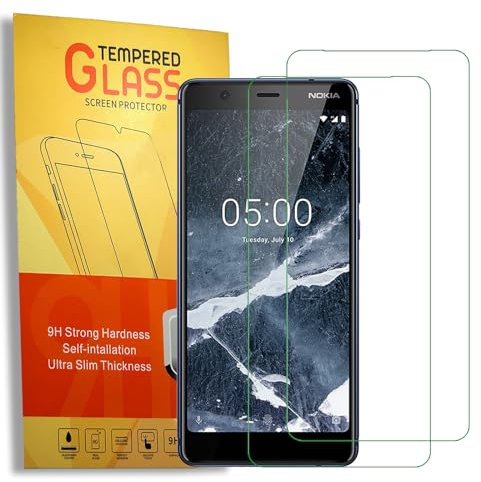 2 Pack Tempered Glass Screen Protector for Nokia 5 Smartphone Display Guard 9H Protective Skin